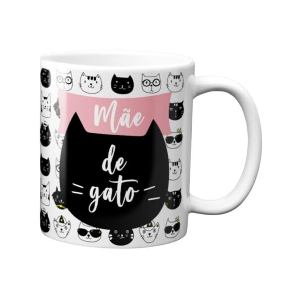 CANECA DE CERÂMICA - Mãe de Gato