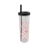 Copo Canudo Com Infusor 700ml - Gatinha Poa