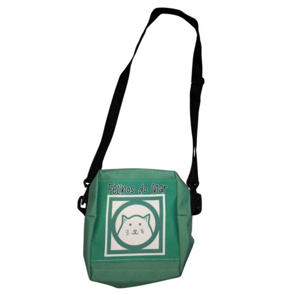 Bolsa lona semi-impermeável - verde - Felinos - Image 3