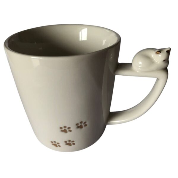 Caneca Gatinho - Alça Gatinho Off White