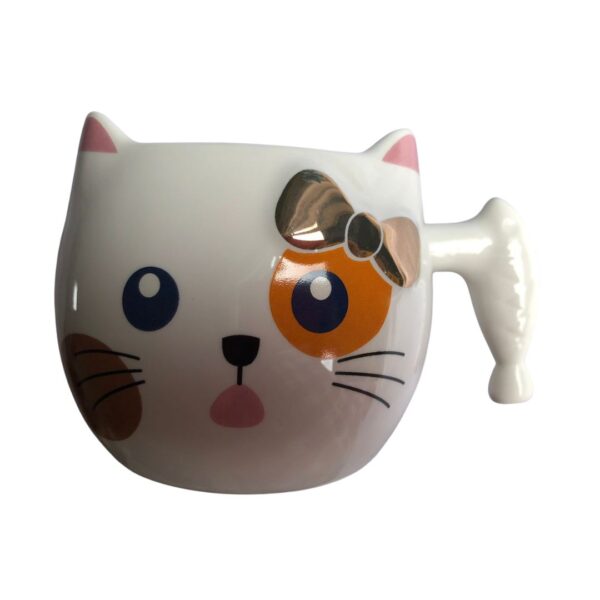 Caneca Gatinho - Alça Peixe Branco